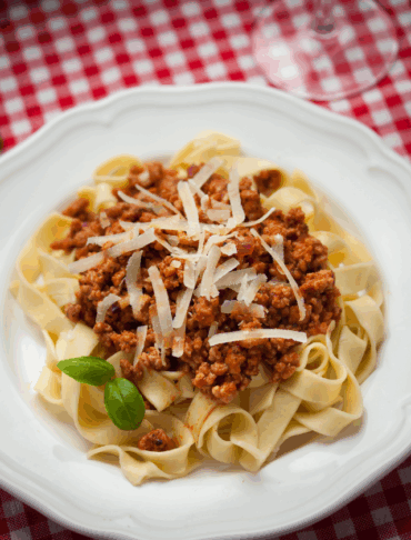 Tagliatelles bolognaises
